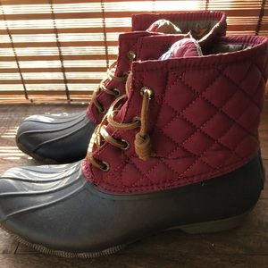Sperry Quilted Chevron Boot